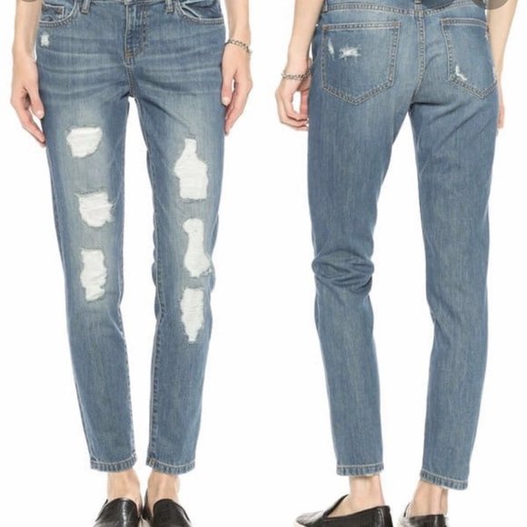 Tractor Ripped Dkistrissed Look Denim Jeans Size Jr 1 - Picture 1 of 10